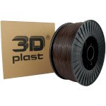 Пластик (филамент) для 3D принтера 3DPLAST PLA 1.75mm, 3кг, Brown