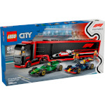 Конструктор LEGO City Грузовик F1 с болидами RB20 и AMR24 F1 1086дет. (60445)