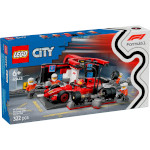 Конструктор LEGO City Пит-стоп и пит-экипаж F1 с болидом Ferrari 322дет. (60443)