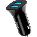 Автомобільний зарядний пристрій XO TZ10 2xUSB-A, 2.4A Car Charger Black (TZ10-BK)