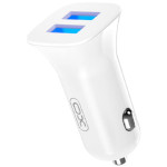 Автомобільний зарядний пристрій XO TZ10 2xUSB-A, 2.4A Car Charger White (TZ10-WH)