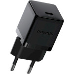 Зарядний пристрій BASEUS Palm Fast Charger 1C 30W EU Cluster Black (P10111605113-00)