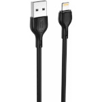 Кабель XO NB200 USB-A to Lightning 1м Black