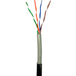 Кабель мережевий для зовнішньої прокладки GEAR UTP Cat.5e 4x2x0.51 CU Black 100м (GEC-UTPCUOUT051100)