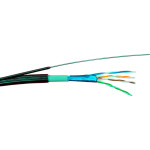 Кабель мережевий для зовнішньої прокладки з дротом GEAR FTP Cat.5e 4x2x0.51 CCA Black 305м (GEC-FTPCCAOUTSC051305)
