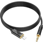 Кабель HOCO UPA30 Friend Digital Audio Conversion Cable Lightning - AUX 1м Black (6942007625494)