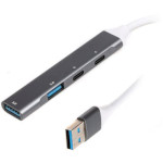 USB-хаб MAXXTER USB-A to 1xUSB3.0, 1xUSB2.0, 2xUSB-C (HU3A-4P-03)