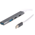 USB-хаб MAXXTER USB-C to 1xUSB3.0, 1xUSB2.0, 2xUSB-C (HU3C-4P-03)