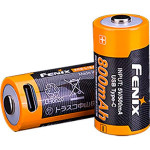 Акумулятор FENIX Li-Ion CR123A 800mAh 3.6V, USB-C заряджання (ARB-L16-800UP)