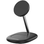 Бездротовий зарядний пристрій CANYON WCS-205 Wireless Charging Station Black (CNS-WCS205BW/A)