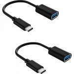 Адаптер OTG XOKO AC-230 USB-A to Type-C 2-pack Black (XK-AC230-BK2)