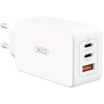 Зарядний пристрій XO CE13 1xUSB-A, 2xUSB-C, QC3.0, PD65W White (XO-CE13-WH)