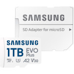 Карта памяти SAMSUNG microSDXC EVO Plus 1TB UHS-I U3 V30 A2 Class 10 + SD-adapter (MB-MC1T0SA/EU)