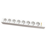 Блок розеток CONTEG 19", 1U, 8xSchuko, 16А, без выключателя, 3м (DP-RP-08-SCHUF-IEEC14)