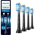 Насадка для зубной щётки PHILIPS Sonicare C3 Premium Plaque Defence Black 4шт (HX9044/88)