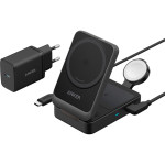 Беспроводное зарядное устройство ANKER MagGo 3-in-1 Foldable 15W Qi2 Wireless Charging Station Black (B25M8H11)