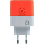 Зарядний пристрій WUW C215 1xUSB-A, 2xUSB-C, PD65W, QC3.0, GaN Orange/White