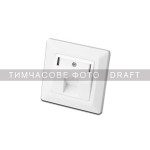 Розетка настенная 2E RJ-45 Cat.6 FTP White (2E-FASEPAN-1GROUND)