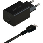 Зарядний пристрій LENOVO GaN Nano 65W Black w/Type-C cable (40AWGN65EU)