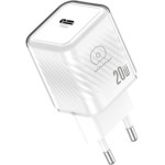 Зарядний пристрій WUW C225 1xUSB-C, PD20W, GaN White