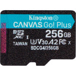 Карта памяти KINGSTON microSDXC Canvas Go! Plus 256GB UHS-I U3 V30 A2 Class 10 (SDCG4/256GBSP)