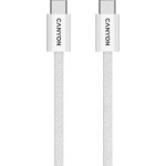 Кабель CANYON Onwire 60MG Type-C to Type-C Magnet Braided 60W 1м White (CND-CCMG60AB15W)