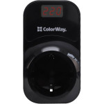 Реле контролю напруги в розетці COLORWAY 16A/3680W, 150V-210V/230V-280V DS4 (CW-VR16-04D)