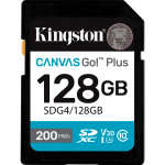 Карта памяти KINGSTON SDXC Canvas Go! Plus 128GB UHS-I U3 V30 Class 10 (SDG4/128GB)