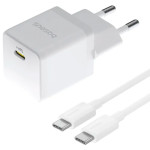 Зарядний пристрій BASEUS Palm Fast Charger 1C 20W EU Moon White w/Type-C cable (P10111602213-01)