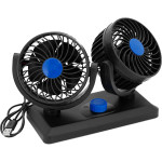 Автомобільний вентилятор VOLTRONIC F30 Dual-Headed 360° Rotating Car Fan with Low Noise & Adjustable Airflow