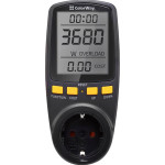 Ваттметр COLORWAY W/V/A/C/Hz/KWh 16A/3520W (CW-VM16-02D)