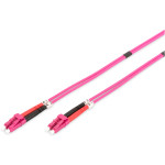 Оптический патч-корд DIGITUS LC/UPC-LC/UPC, MM OM4, Duplex, 1м, Violet (DK-2533-01-4)