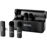 Бездротовий петличний мікрофон BOYA BY-V4 4-Channel Mini Wireless Microphone Black