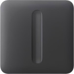 Кнопка для одноклавішного вимикача (димера) AJAX SoloButton Dimmer 1-gang 2-way for LightSwitch Graphite