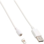Кабель XO NB187 USB-A to Lightning 1м White