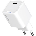 Зарядний пристрій COLORWAY GaN Mini 20W 1xUSB-C Fast Charging White (CW-CHS059PD-WT)