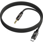Кабель BOROFONE BL22 Dignity Digital Audio Conversion Cable USB-C to 3.5mm 1м Black