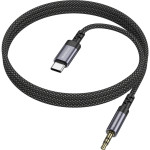 Кабель BOROFONE BL24 Graceful Digital Audio Conversion Cable USB-C to 3.5mm 1м Black