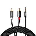 Кабель UGREEN AV116 mini-jack 3.5 mm (M) - 2RCA (M) 3м Black (10590)