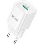 Зарядний пристрій HOCO C145A Charm 1xUSB-C, QC3.0 White (6942007630214)