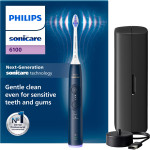 Электрическая зубная щётка PHILIPS Sonicare 6100 series Blue + дорожный футляр (HX7403/05)