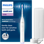 Электрическая зубная щётка PHILIPS Sonicare 6100 series White + дорожный футляр (HX7400/06)