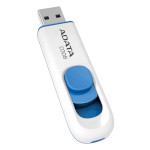 Флэшка ADATA C008 32GB USB2.0 White/Blue (AC008-32G-RWE)