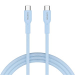 Кабель CANYON OnWire 60CL Type-C to Type-C Color Braided 60W 1м Light Blue (CND-CCAP60AB10LBL)