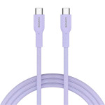 Кабель CANYON OnWire 60CL Type-C to Type-C Color Braided 60W 1м Purple (CND-CCAP60AB10PU)