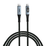 Кабель VERBATIM Sync & Charge Power Display Cable Type-C to Type-C PD 100W 1.2м Black (31848)