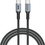 Кабель VERBATIM Sync & Charge Type-C to Type-C 60W 1.2м Black (31845)
