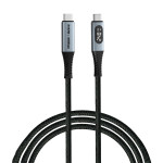 Кабель VERBATIM USB4.0 Sync & Charge Power Display Cable Type-C to Type-C PD 240W 1.2м Black (31849)