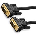 Кабель UGREEN VG101 1080P Male to Male Cable VGA 3м Black (11631)