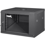 Настенный шкаф 19" TRINIX TRX-6U/600X450X370 Black (6U, 600x450мм, RAL9004)